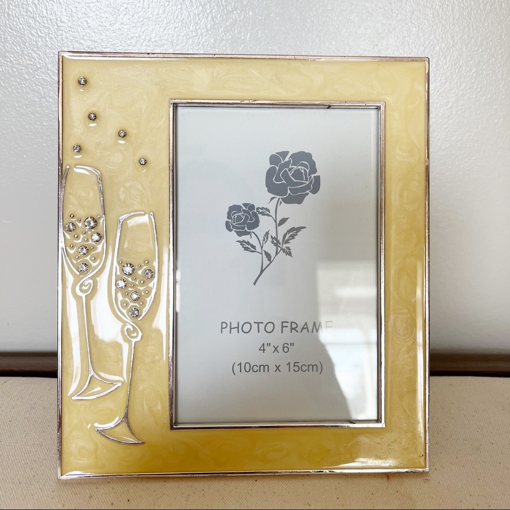 Champagne Glasses Flutes Photo Frame
